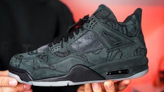 AIR JORDAN 4 KAWS BLACK BY KICKWHO!!! Latest Sneakers Release!