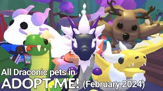 All Draconic pets in Roblox Adopt Me!