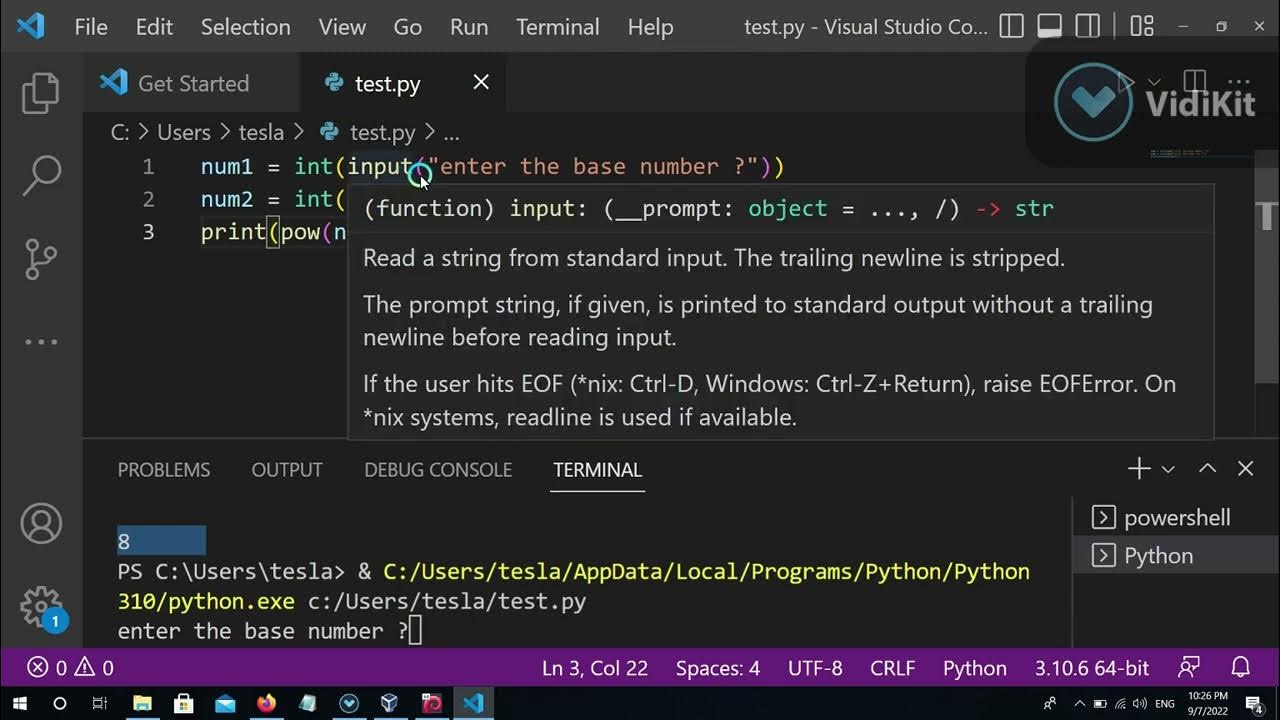 Python mathematics built-in functions - YouTube