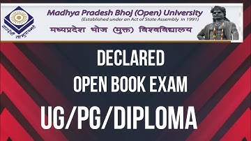 BHOJ OPEN UNIVERSITY | OPEN BOOK EXAM 2020-21| UG,PG,DIPLOMA