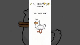 #brain games IQ challenge level 18 Don't hit the duck 🦆 screenshot 2