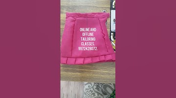 Online and offline Tailoring classes. 9972428072.