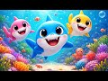 Cute Baby Sharks Ocean Adventure 🦈🌊 | Fun Kids Song | 3D Animation  