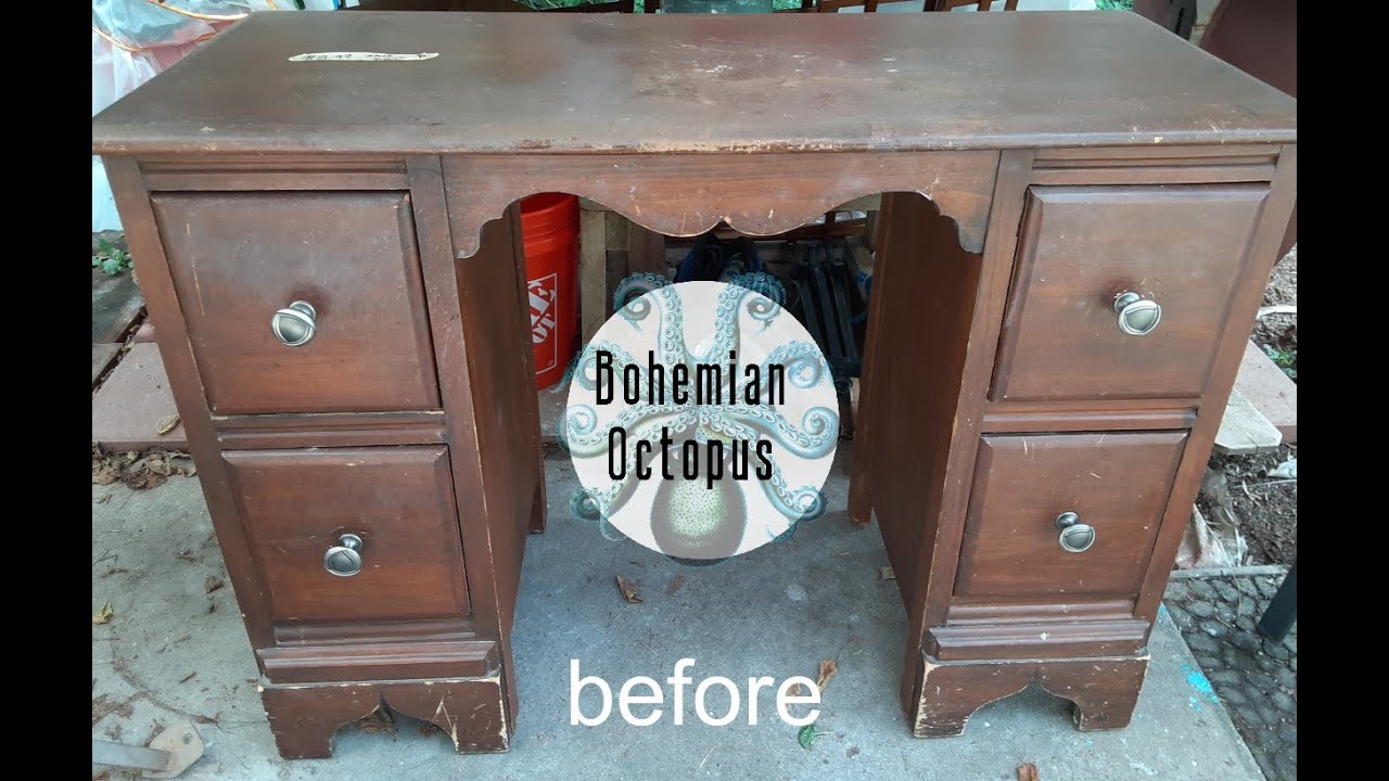 Vintage Mustard Vanity  Furniture Flip