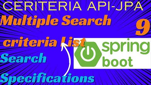 Criteria Api in Springboot| Specifications SpringData JPA|Multiple Search Criteria Example Demo