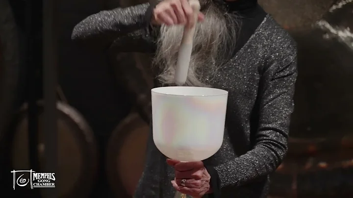 Meinl 6.75" Crystal Singing Chalice, Note C, Creamy, Root Chakra