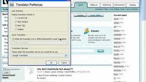 Using Firefox Extension translator