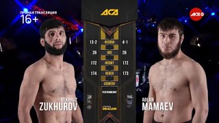 Бехруз Зухуров vs. Адлан Мамаев | Bekhruz Zugurov vs. Adlan Mamaev | ACA 100 - Fight Day