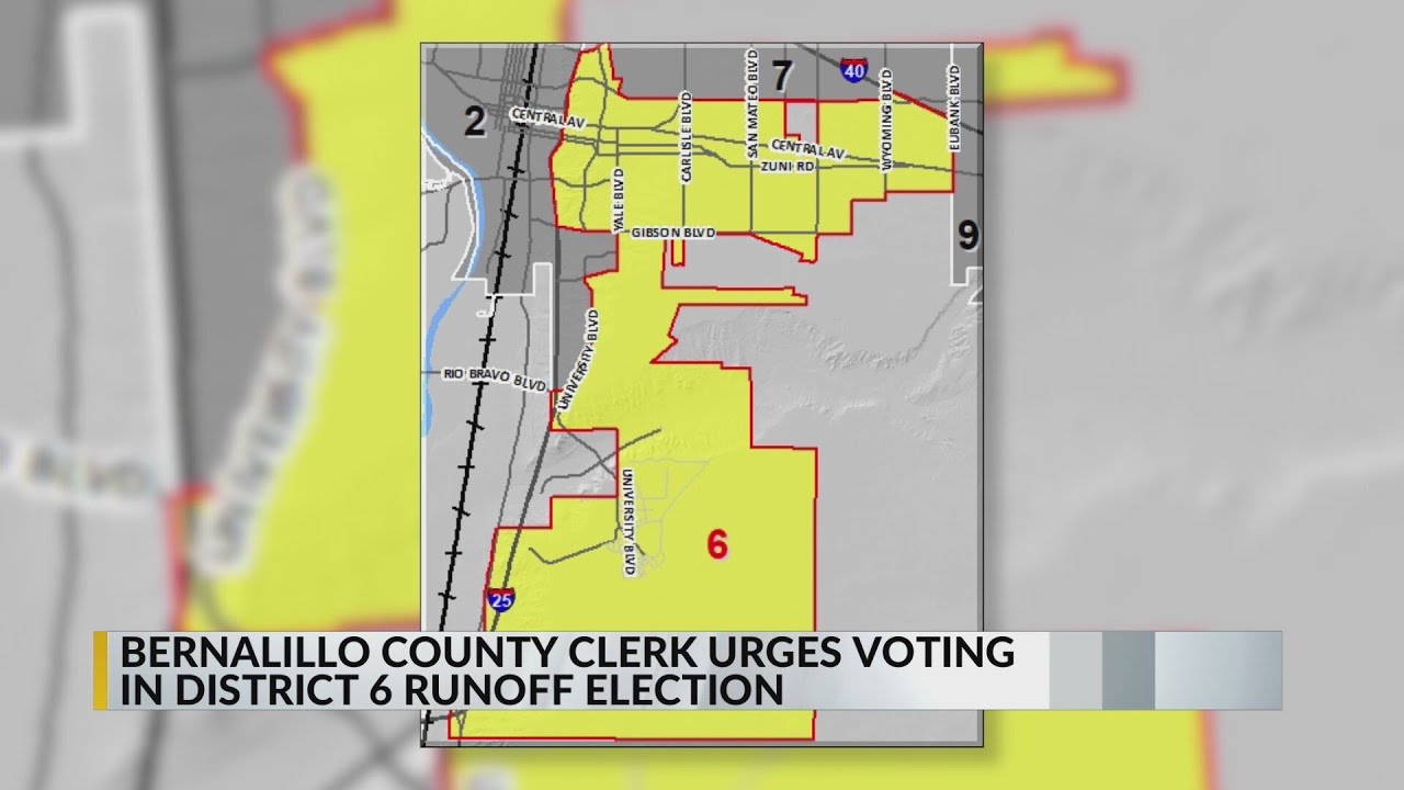 Bernalillo County Clerk urges voting in District 6 runoff election