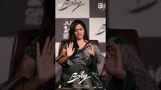 Actress Vaishnavi Chaitanya Cute Expression At Baby Movie Press Meet