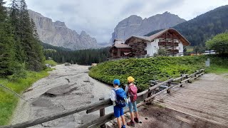 VAL DI FASSA TOUR : Cascata Basaltica - Pian Frataces - Laghetto Lupo Bianco ...partenza da Canazei