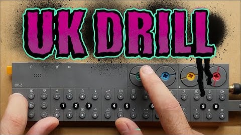 OP-Z // UK DRILL beat making tutorial