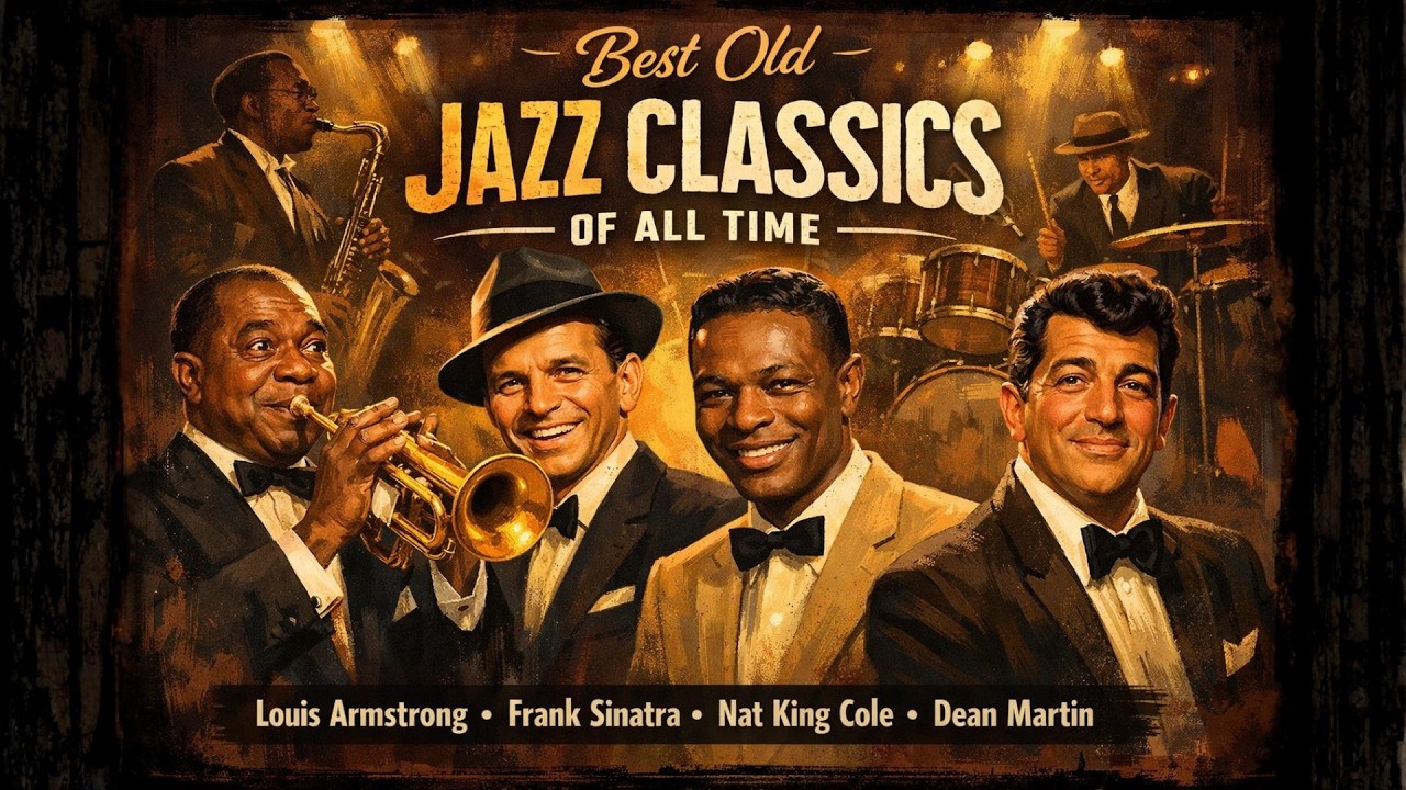 Best Old Jazz Classics of All Time 🎙️Louis Armstrong, Frank Sinatra, Nat King Cole, Dean Martin