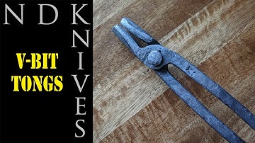 Making V-Bit Tongs for Blacksmithing