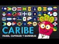 CARIBE Paises Caribeños Islas Capitales Banderas Mapas GEO