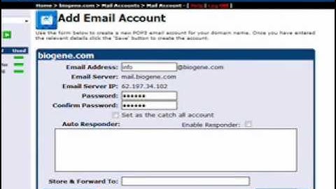Creating Email Accounts with HELM