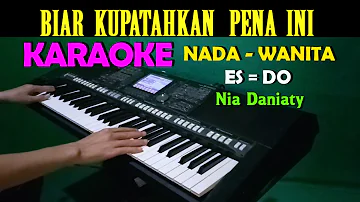 HANCUR HATIKU - Nia Daniaty | KARAOKE Nada Wanita || Lagu Nostalgia