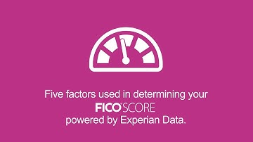 What Five Factors Determine My FICO® Score? | Experian Credit 101 Express