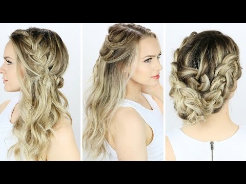 3 Prom Or Wedding Hairstyles You Can Do Yourself Youtube