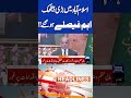 Islamabad High-Level Sitting: Important Decisions Revealed | 6PM Headlines #shortsfeed #Shorts
