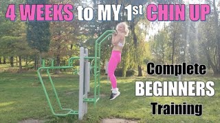 How To Train CHIN UPS In 1 Months (From 0 to 3 chin ups)