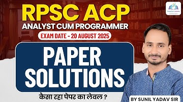 RPSC ACP(Analyst cum programmer ) Paper Solution 2025 | Computer Network | DBMS Important Questions