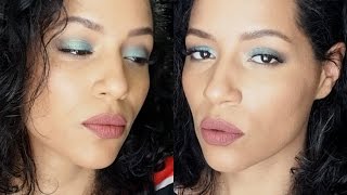 SPRING MAKEUP:  Milani Bella Teal Eyeshadow Stila & NYX Avant Pop ART THROB Palette