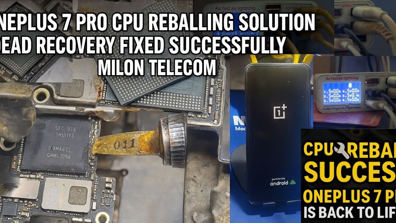 OnePlus 7 Pro CPU Reballing Solution | Dead Recovery Fixed Successfully ...