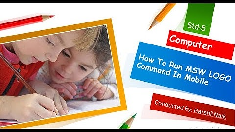 Std5-Computer-Ch3-How To Run Logo Command In Mobile