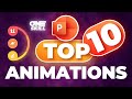 TOP 10 PowerPoint Animation 🔥Tips & Tricks🔥
