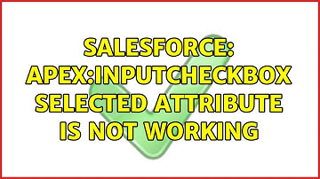 Salesforce: apex:inputCheckBox selected attribute is not working (2 Solutions!!)