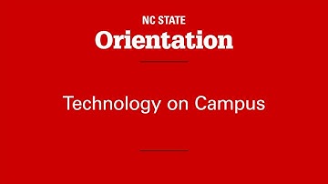 NC State New Student Orientation: Technology on Campus Spring 2021