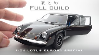 Building the TAMIYA 1/24 Lotus Europa Special Plastic Model
