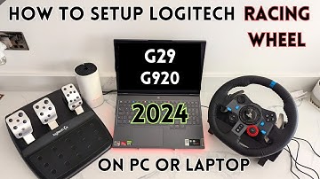 How To Setup Logitech Racing Steering Wheel On Laptop/ PC 2024