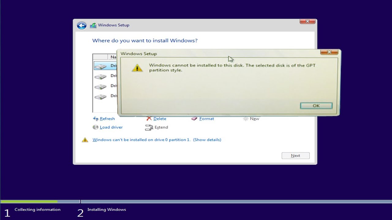 How to fix windows cannot be installed to this disk on How to fix windows cannot be installed to this disk on