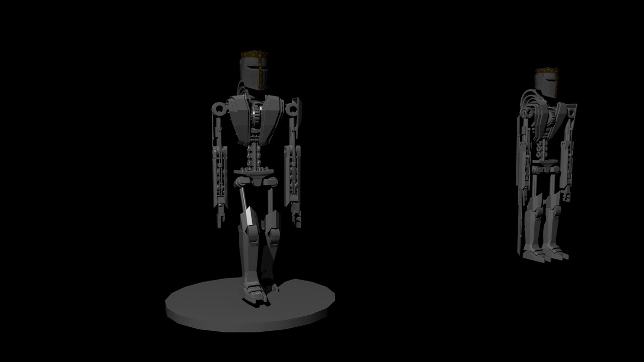 robot walk cycle - YouTube