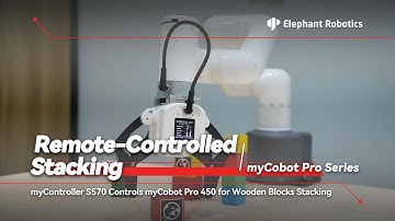 myCobot Pro 450 | Teleoperating a 6 DOF Cobot with an Exoskeleton Controller for Precise Stacking