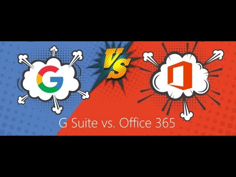 G Suite Vs Office 365 Comparison Chart