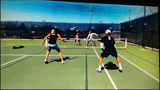 Pickleball "Tweener" Shot wins the rally!