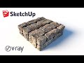 Bump and Displacement Maps in Vray for Sketchup Tutorial