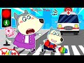 How to cross the road safely with wolfoo  kids safety tips  wolfoo hub kids cartoon