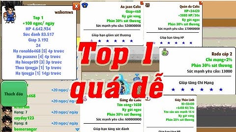 Ngoc Rong Online: Set đồ huyền thoại cứ cầm lên là leo top 1 võ đài siêu hạng 1 nốt nhạc