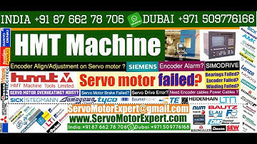 HMT India CNC Motor Repair, Servo troubleshooting, Drive Parameter, Repair Servo Motor Fault