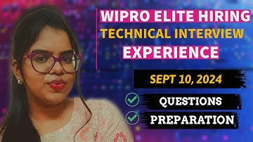Wipro | Tech interview experience | Actual questions | Watch before attending!#wipro #placement