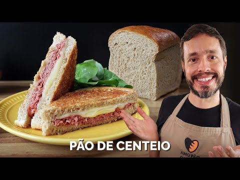 PÃO DE CENTEIO - Receita do clássico pão de forma para o Reuben, sanduíche de pastrami