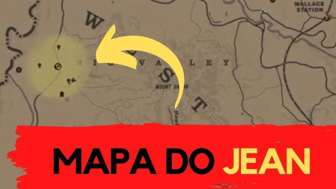 Red Dead Redemption 2 mapa do tesouro Pântano Bluewater 