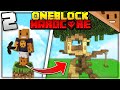 I Transformed ONE BLOCK into a MASSIVE TREEHOUSE (Minecraft Hardcore One Block #2)