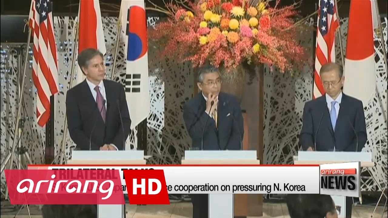 S. Korea, U.S., Japan agree to increase cooperation on pressuring N. Korea