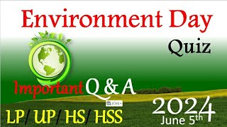 June 5 environment day quiz questions and answers world Environment day quiz in English 2024