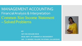 Common Size Income Statement - Solved Problems 1
